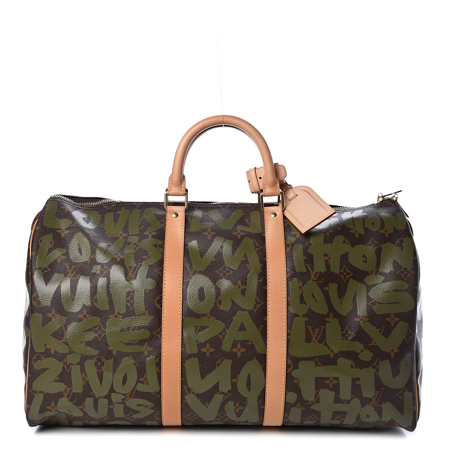 Louis Vuitton Graffiti Keepall 50 Kaki 1 of 11