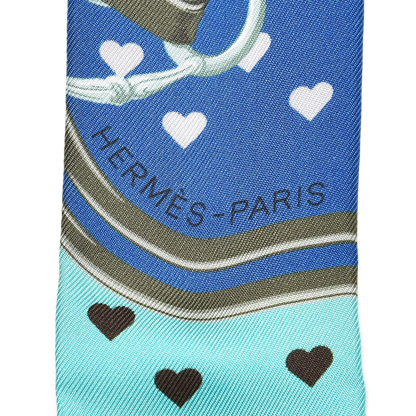 Silk Brides De Gala Love Twilly Cobalt Kaki Turquoise