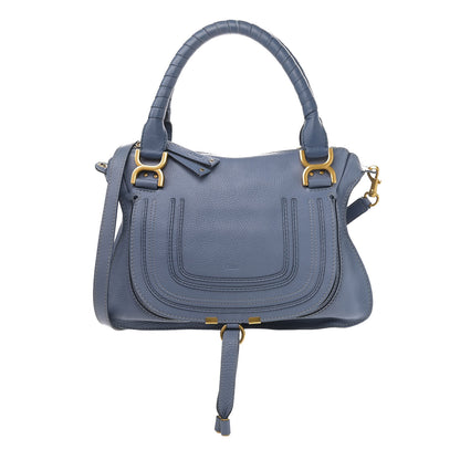 Chloe Calfskin Medium Marcie Satchel Street Blue 1 of 15