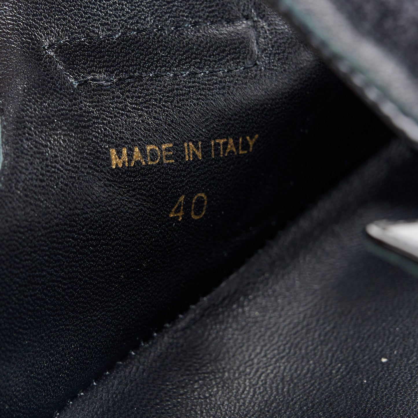 Patent Quilted Padded Slingback Sandals 40 Black