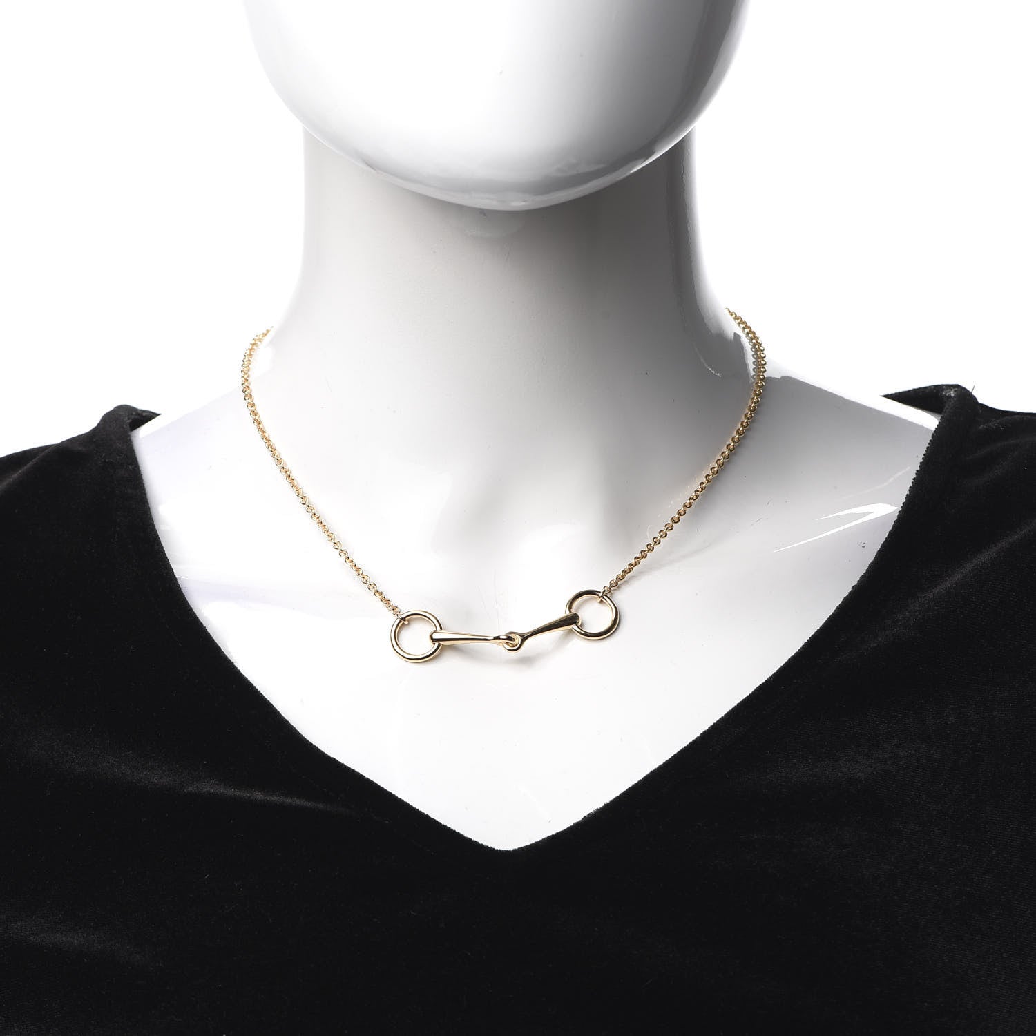 Hermes 18K Rose Gold Diamond TPM Filet d'Or Necklace LG 2 of 7