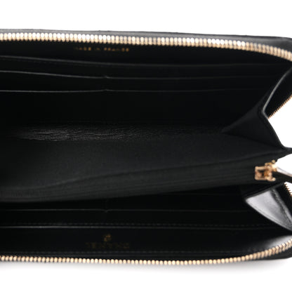 Chanel Caviar Quilted Crystal CC Long Zipped Wallet Black 5 of 8