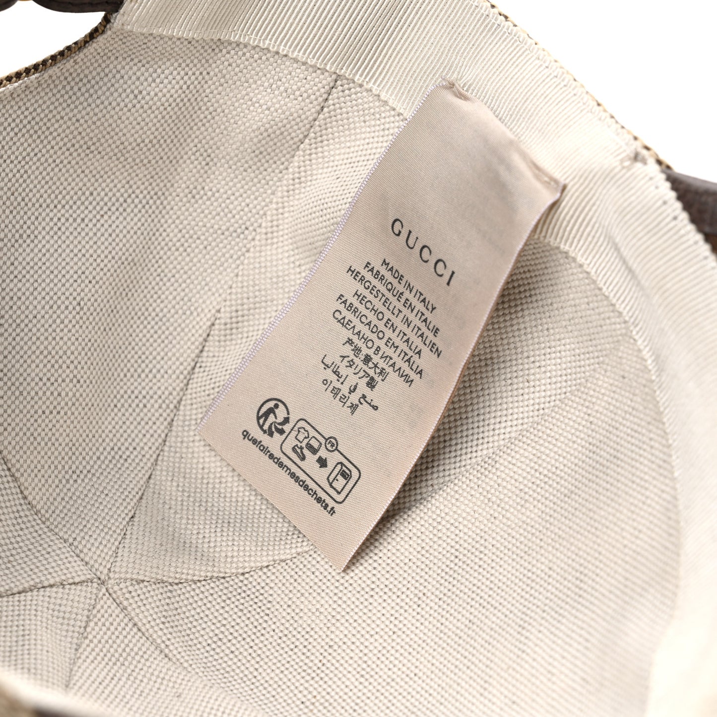 Monogram Jumbo GG Baseball Hat S 56 Camel Ebony