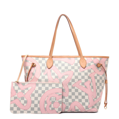 Louis Vuitton Damier Azur Tahitienne Neverfull MM 1 of 27