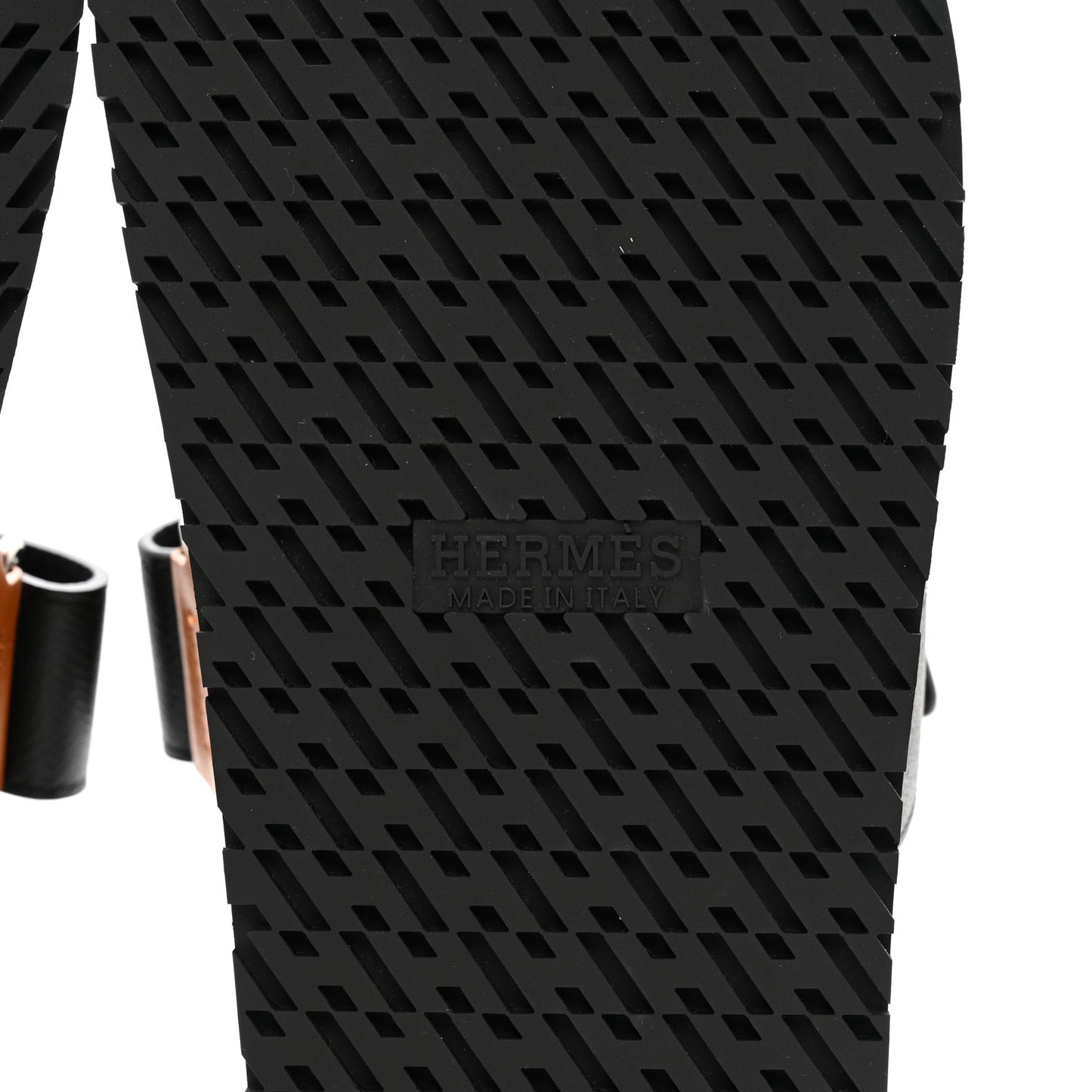 Heritage Calfskin Epsom Mens Chypre Sandals 39 Naturel H Black