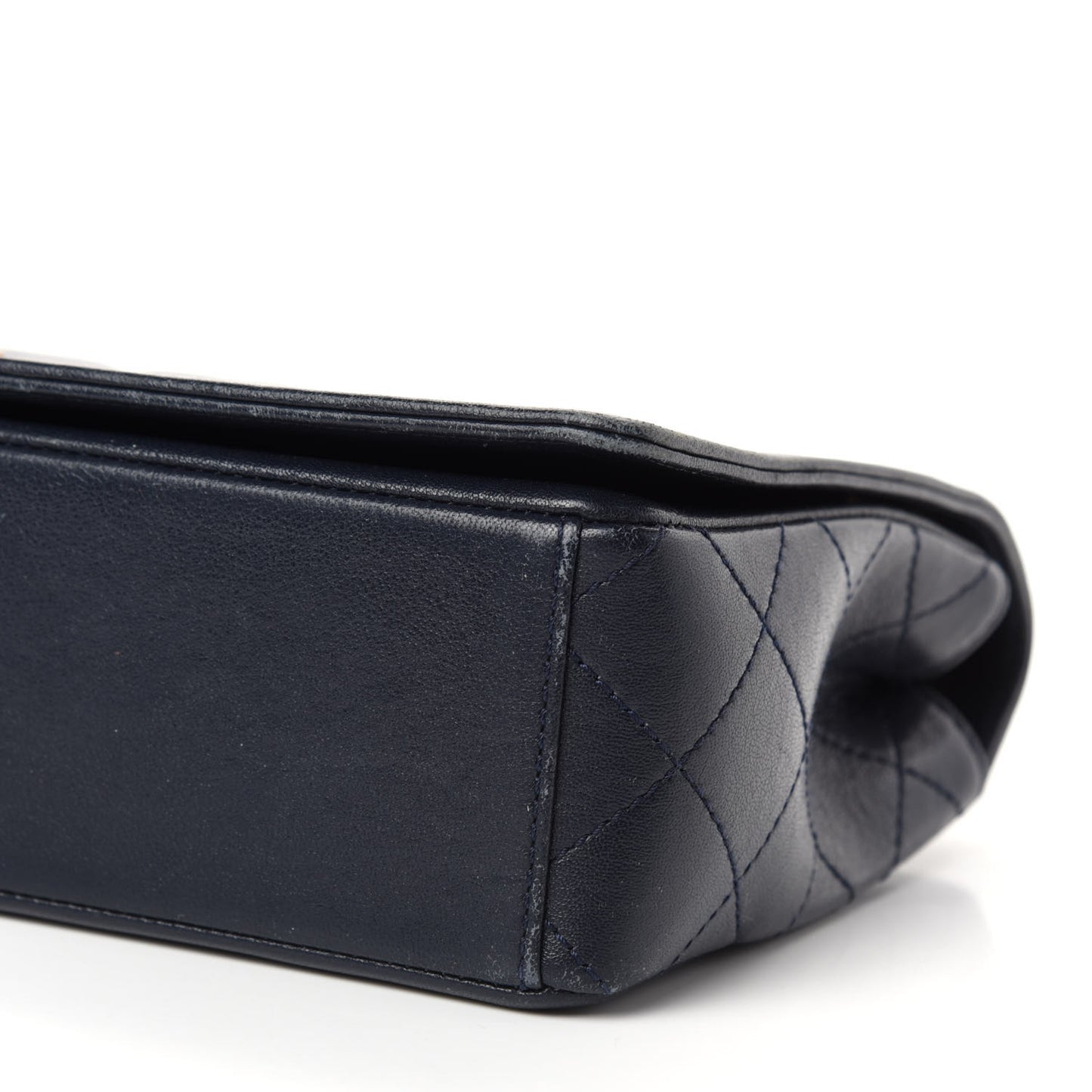 Sheepskin Quilted Vintage Mademoiselle Flap Navy