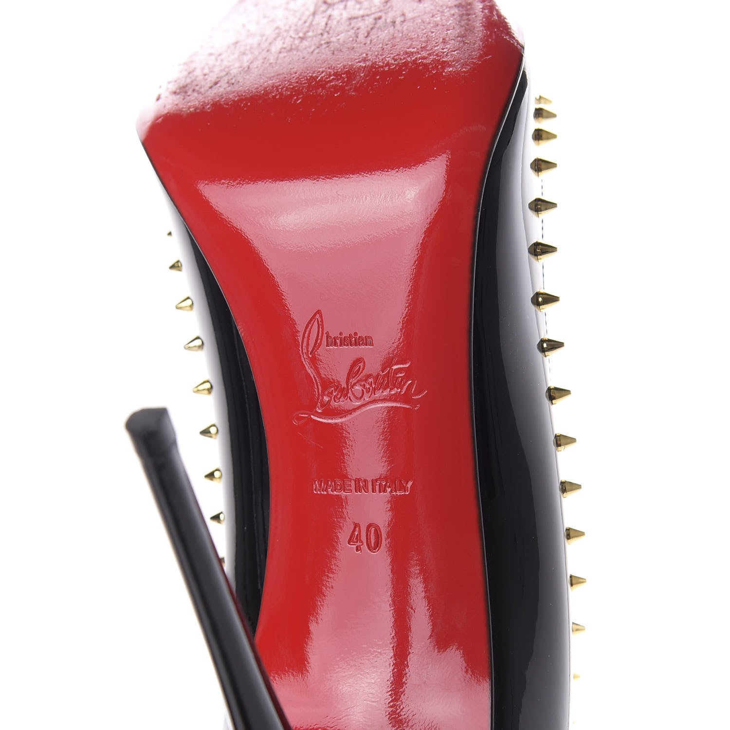 Christian Louboutin Patent Anjalina 100 Pumps 40 Black 8 of 9