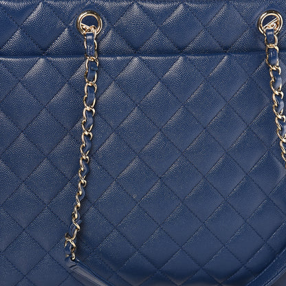 Chanel Caviar Quilted Large Classic Shopping Tote Blue 8 of 11