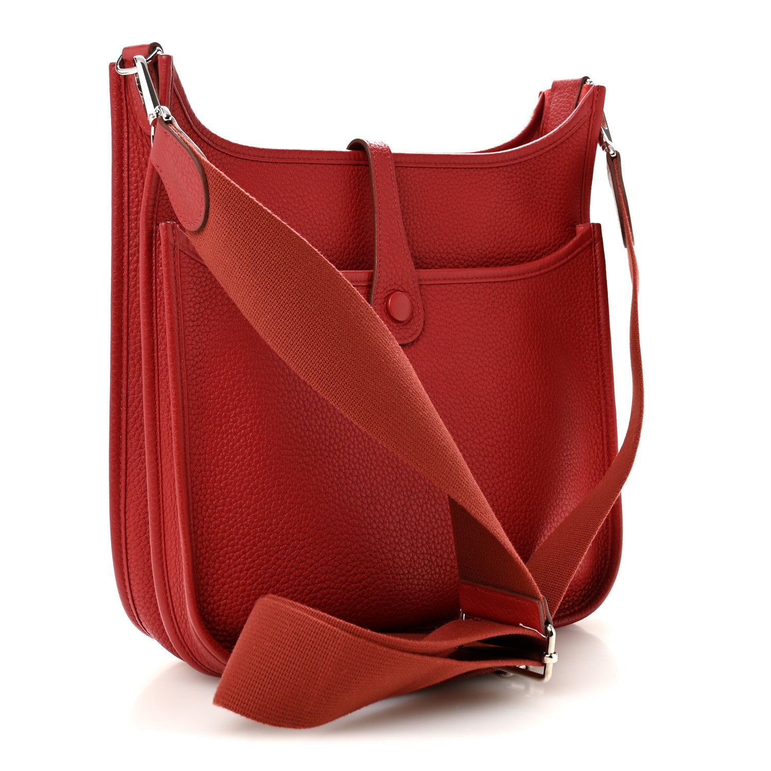 Hermes Taurillon Clemence EVELYNE III PM Rouge Garance 3 of 11