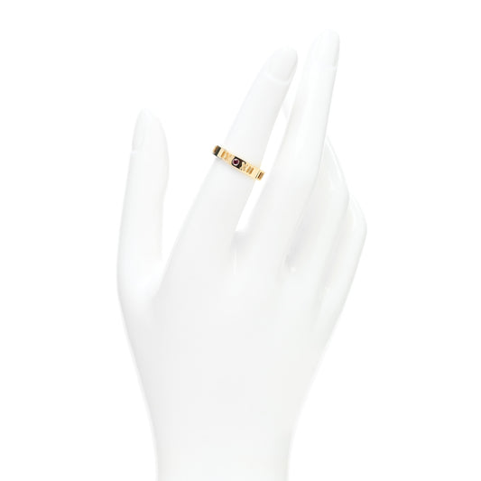 18K Yellow Gold Ruby Atlas Pierced Ring 51 5.75