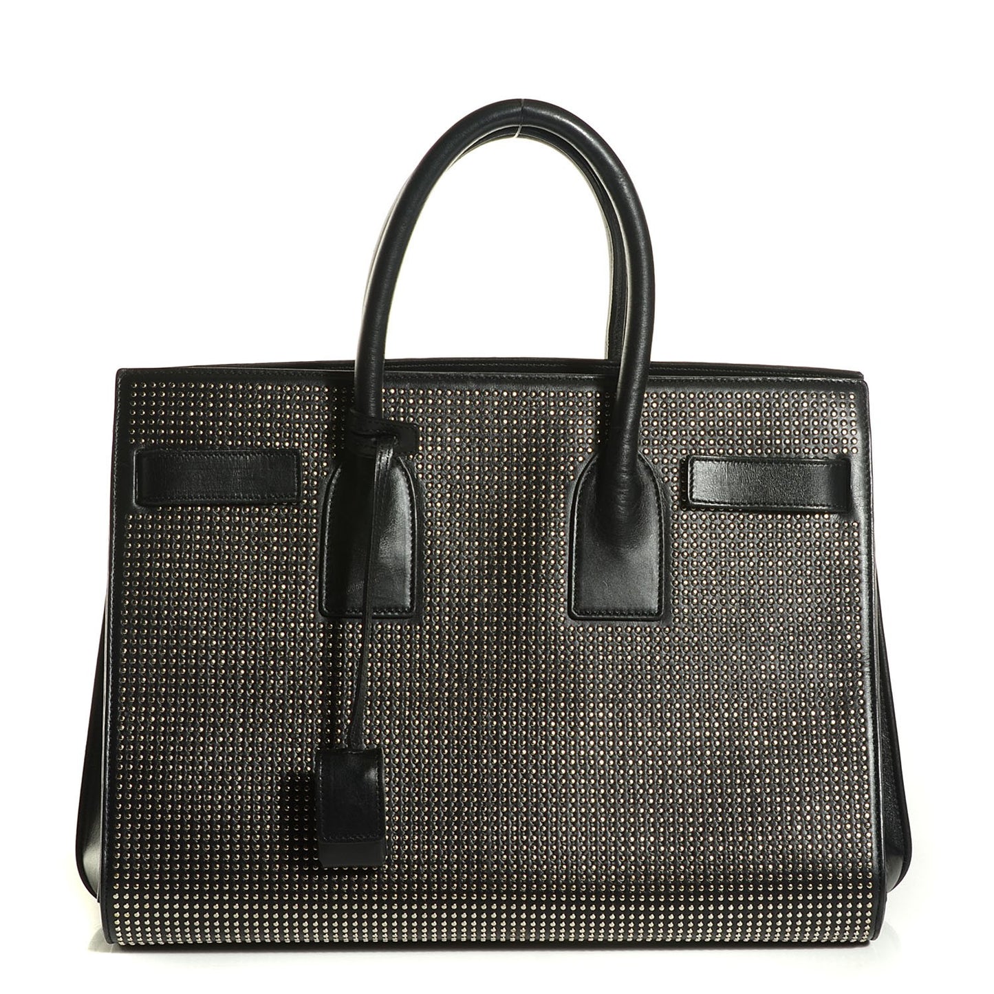 Calfskin Studded Sac De Jour Small Black