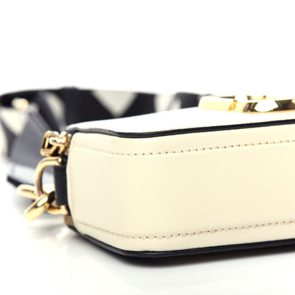 Marc Jacobs Saffiano Small Snapshot Camera Bag Cloud White Multicolor 9 of 11