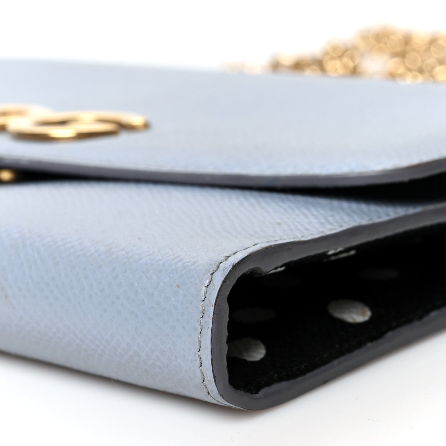Dolce & Gabbana Dauphine Wallet On Chain Light Blue 9 of 11