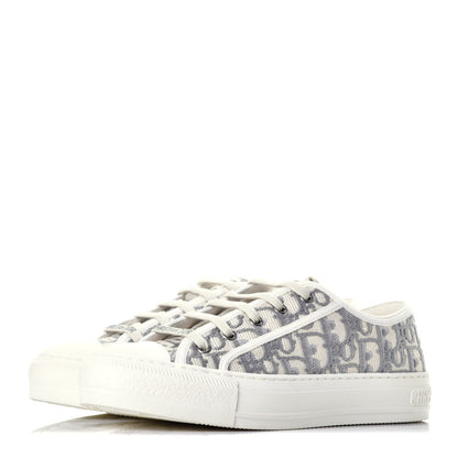 Christian Dior Canvas Oblique Walk'N'Dior Low Top Sneakers 38 Grey Stone 3 of 9
