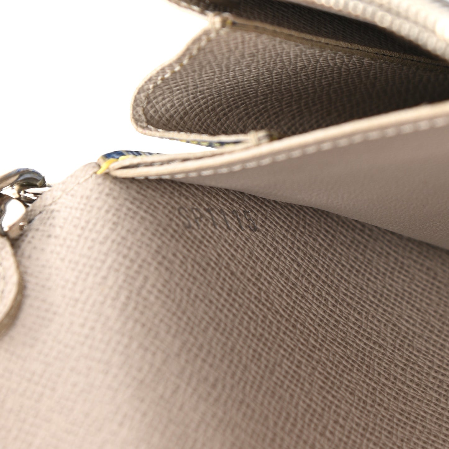 Epi Twist Chain Wallet Denim Light