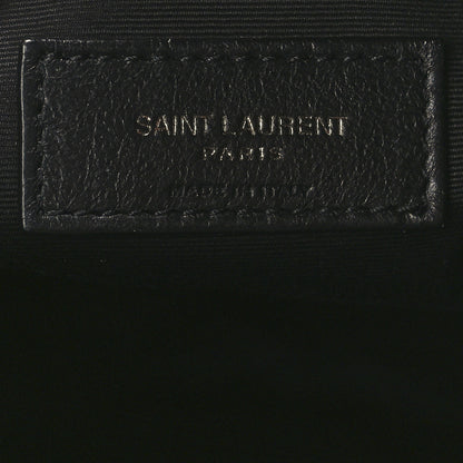 Saint Laurent Crinkled Calfskin Matelasse Monogram Medium Niki Shopper Tote Black 6 of 12