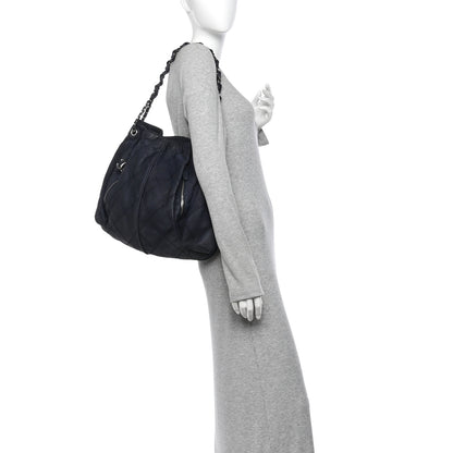Chanel Nubuck Darjeeling Hobo Navy 3 of 19