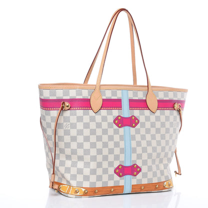 Louis Vuitton Damier Azur Summer Trunks Miami Neo Neverfull MM 3 of 10