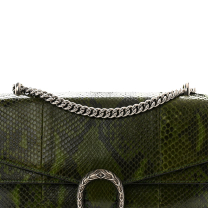 Gucci Snakeskin Medium Dionysus Shoulder Bag Green 9 of 13