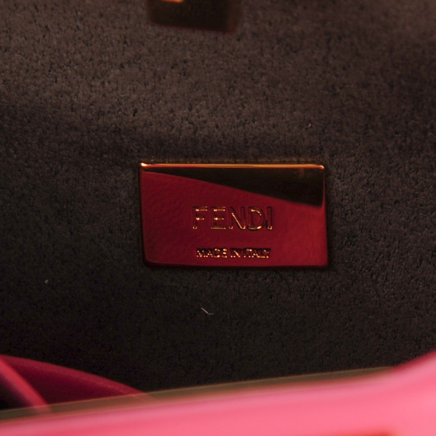 Fendi Shiny Nappa Micro Peekaboo Iconic Satchel Rosa Fluo 6 of 8