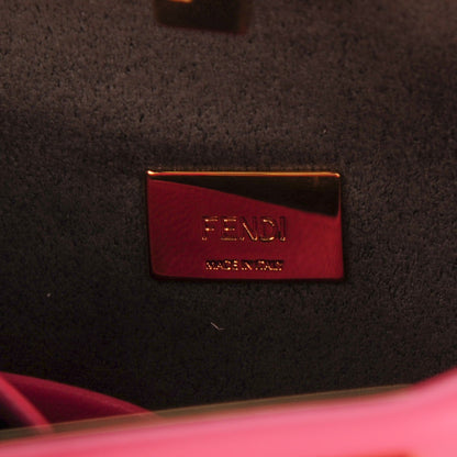 Fendi Shiny Nappa Micro Peekaboo Iconic Satchel Rosa Fluo 6 of 8