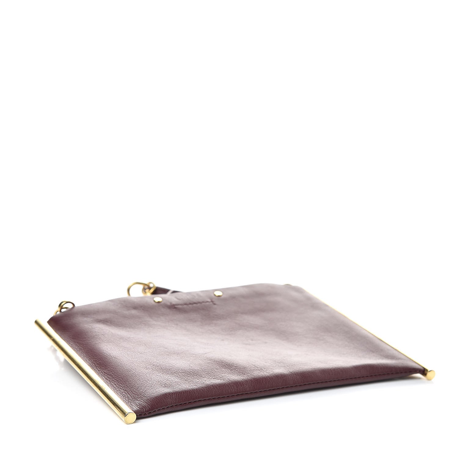 Chloe Calfskin Mini Roy Chain Pouch Bordeaux 4 of 7