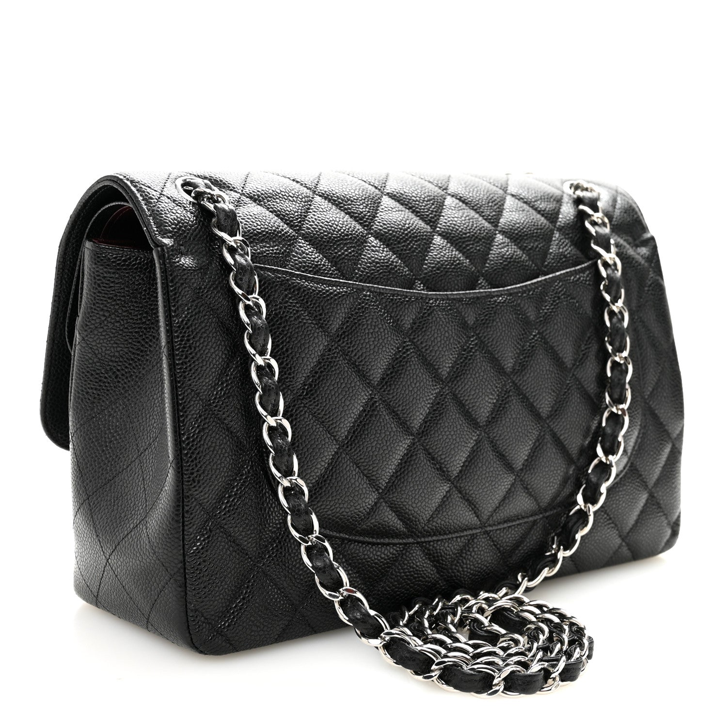 Chanel Caviar Quilted Jumbo Double Flap Black 3 of 10