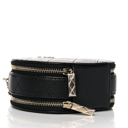 Chanel Caviar Quilted Round Handle With Care Vanity With Chain Black 7 of 10
