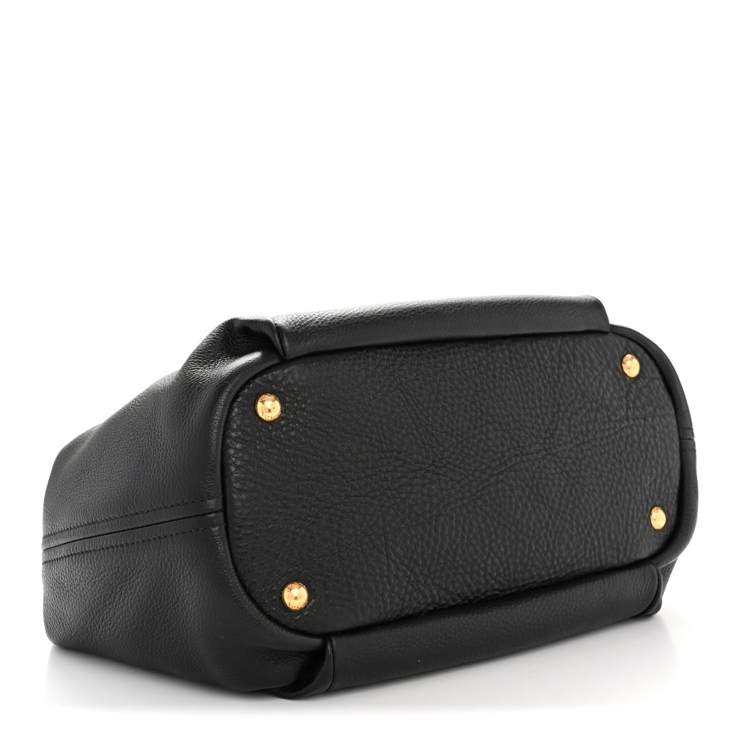 Vitello Daino Shoulder Bag Black