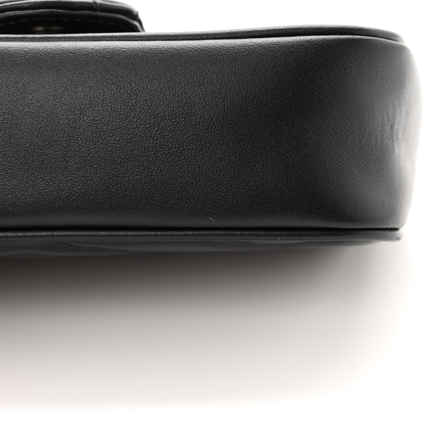 Gucci Calfskin Matelasse Monochrome GG Marmont Chain Belt Bag Black 12 of 13
