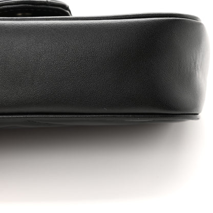 Gucci Calfskin Matelasse Monochrome GG Marmont Chain Belt Bag Black 12 of 13