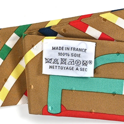 Hermes Silk Bouclerie Moderne Plumetis Twilly Tabac Rose Bleu Tabac Rose Bleu 3 of 3