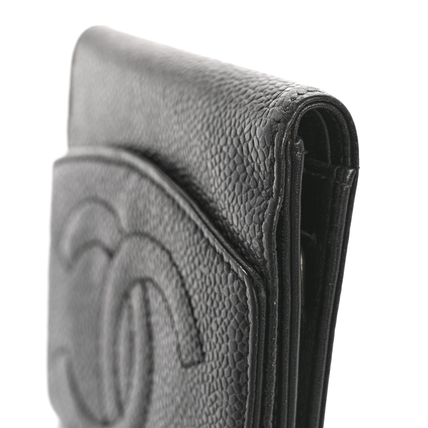 Caviar Timeless CC Flap Wallet Black