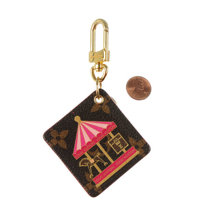 Louis Vuitton Monogram Illustre Carousel Bag Charm Key Ring Pink 2 of 12
