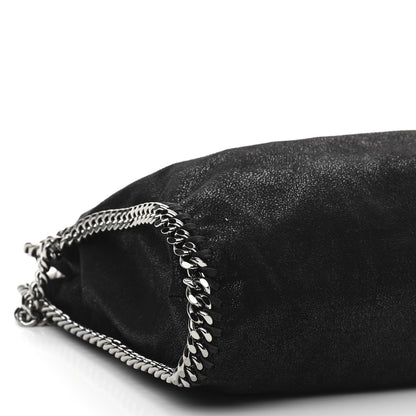 Stella McCartney Shaggy Deer Falabella Fold Over Tote Black 9 of 10
