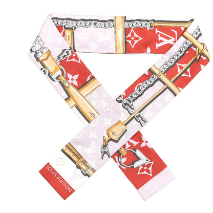 Louis Vuitton Silk Monogram Giant Confidential Bandeau Rouge 1 of 4