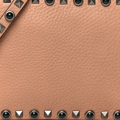Valentino Garavani Pebbled Calfskin Rockstud Rolling Camera Crossbody Bag Soft Noisette 6 of 8