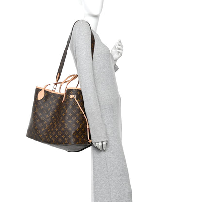 Louis Vuitton Monogram Stamped Inside Out Neverfull Bandouliere GM Beige 2 of 11