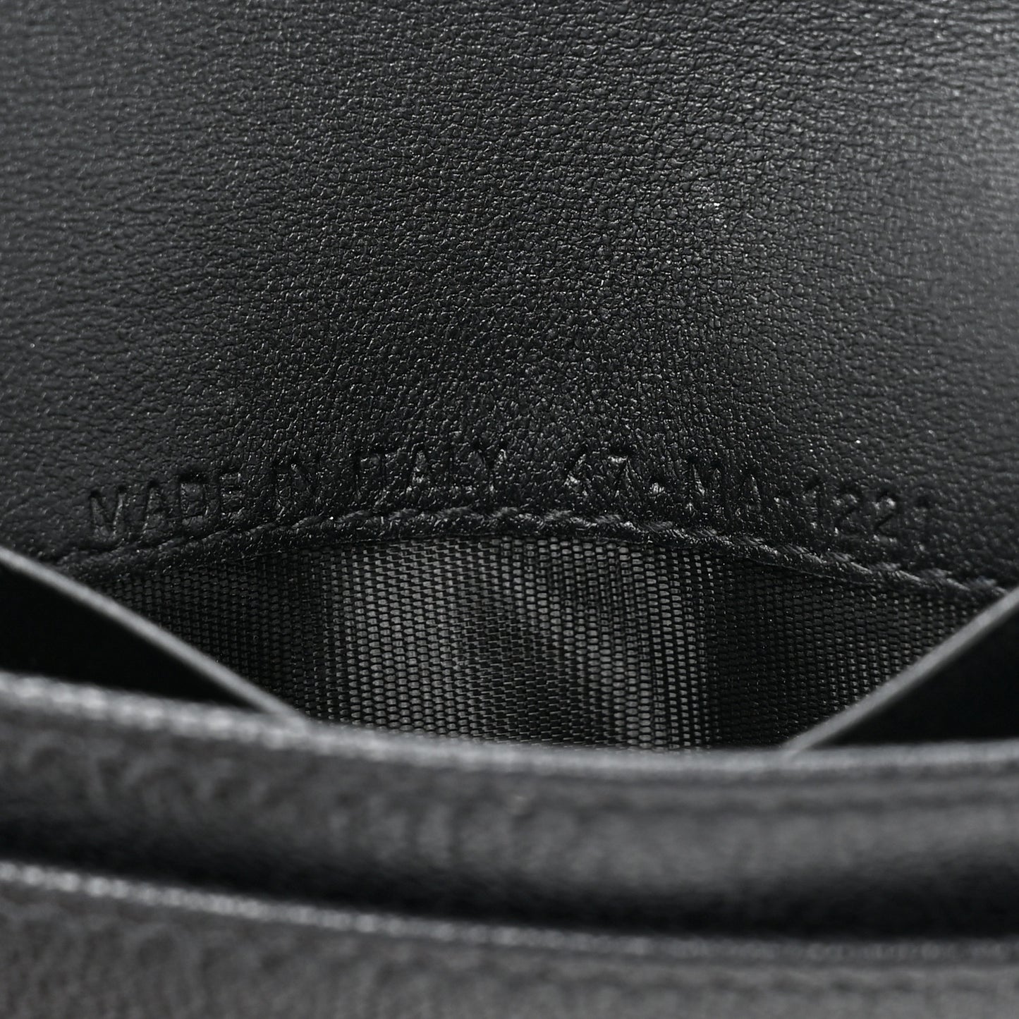Goatskin Saddle Card Holder Black