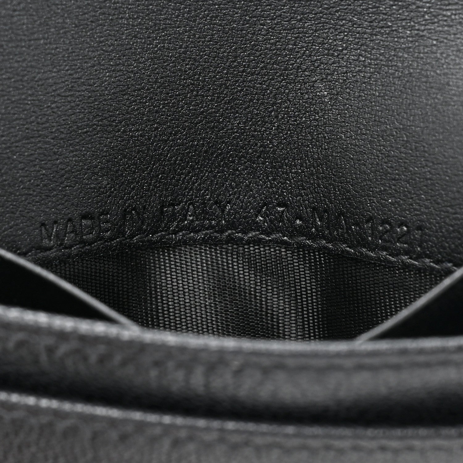 Christian Dior Goatskin Saddle Card Holder Black 7 of 10
