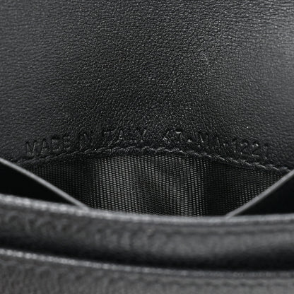Christian Dior Goatskin Saddle Card Holder Black 7 of 10