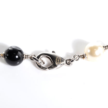 Chanel Pearl CC Clover Beaded Long Necklace 5 of 6