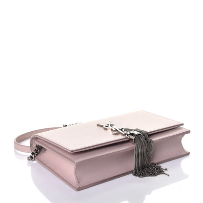 Saint Laurent Smooth Calfskin Classic Monogram Kate Tassel Chain Wallet Marble Pink 4 of 10