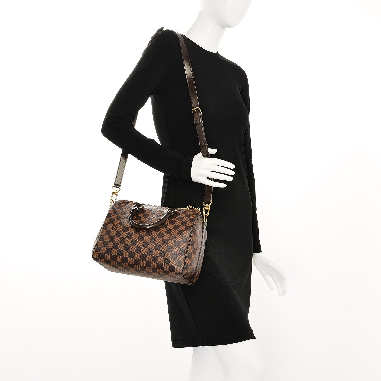 Louis Vuitton Damier Ebene Speedy Bandouliere 25 2 of 7