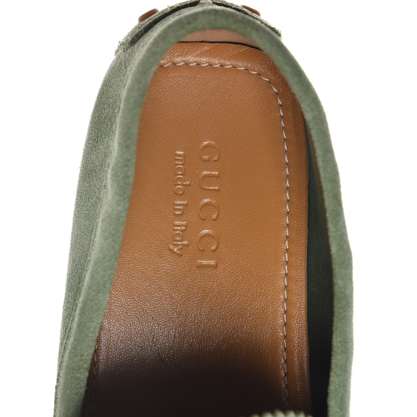 Suede Mens Driver Loafers 8.5 Light Green