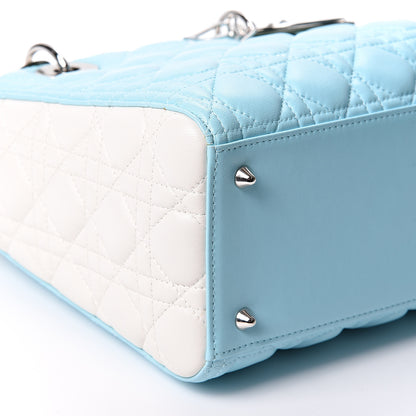 Christian Dior Lambskin Cannage Medium Tri-Color Lady Dior 8 of 10
