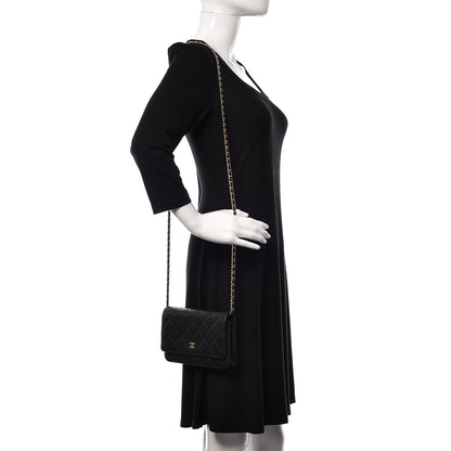 Chanel Caviar Quilted Wallet On Chain WOC Black 2 of 13