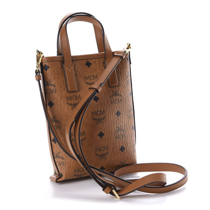 MCM Visetos Essential Crossbody Bag Cognac 3 of 9