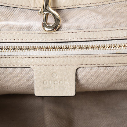 Gucci Pebbled Calfskin Medium Soho Chain Shoulder Bag Off White 6 of 11