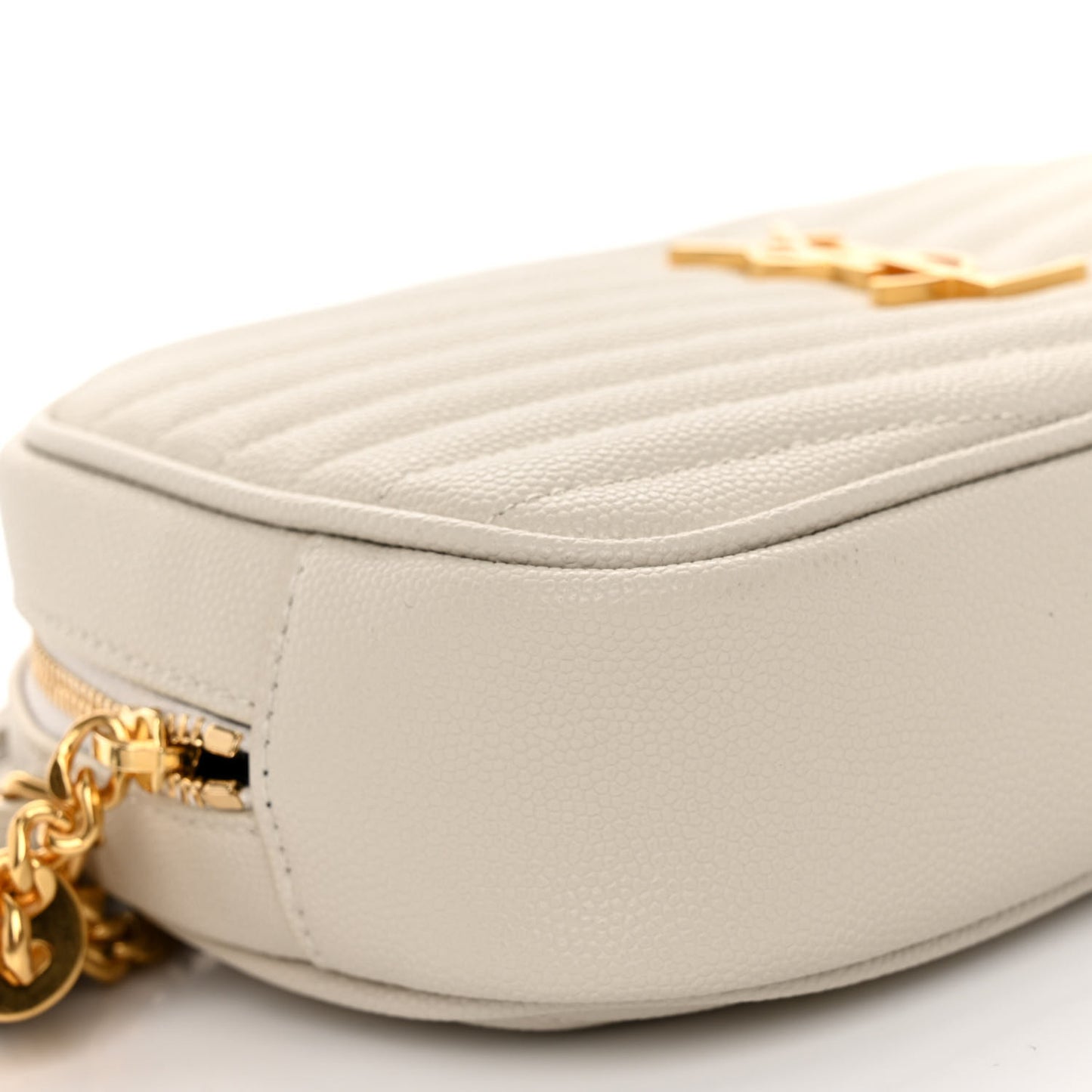 Grain De Poudre Matelasse Monogram Mini Lou Camera Bag Crema Soft